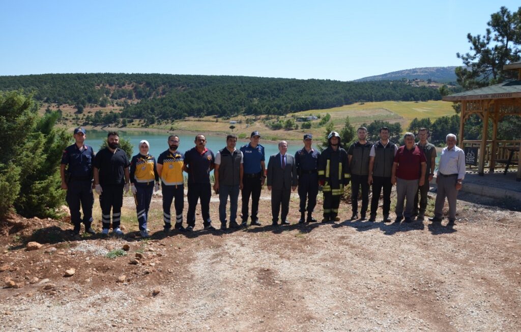 İlçemizde Yangın Söndürme Tatbikatı