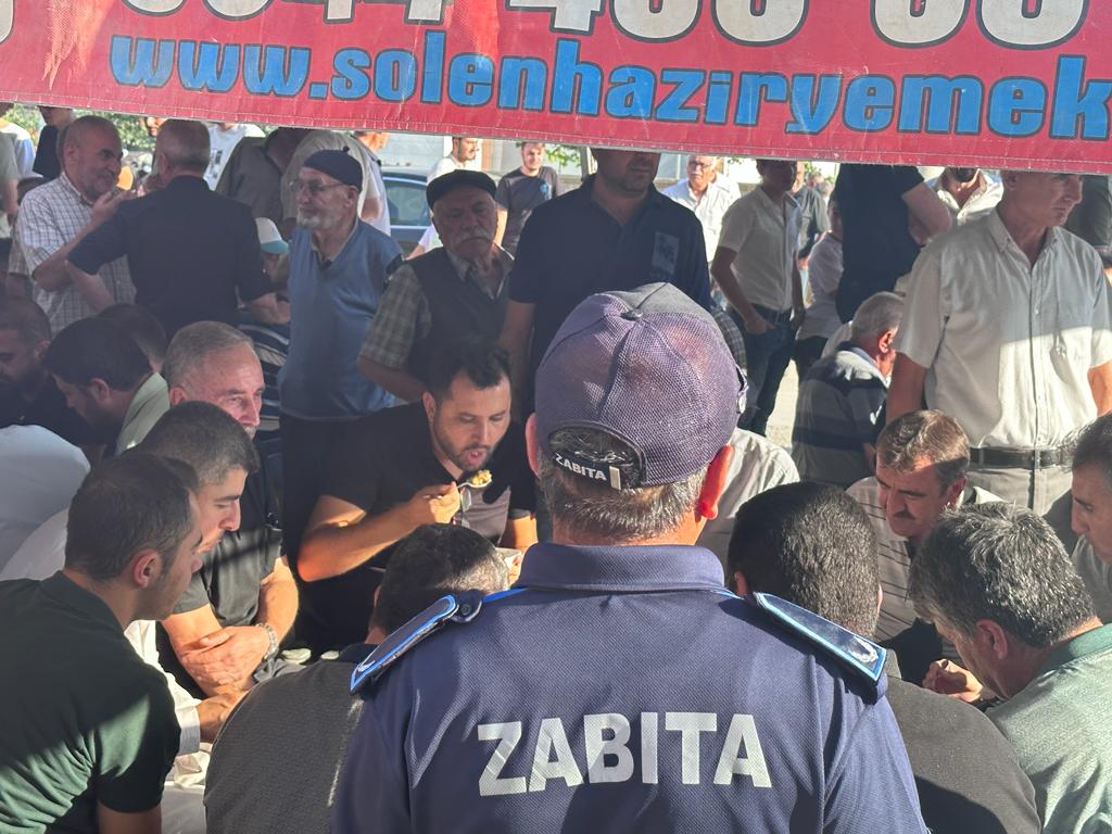 CEM BARDAKÇIOĞLUNA, ZABITA EŞLİĞİNDE PİLAV