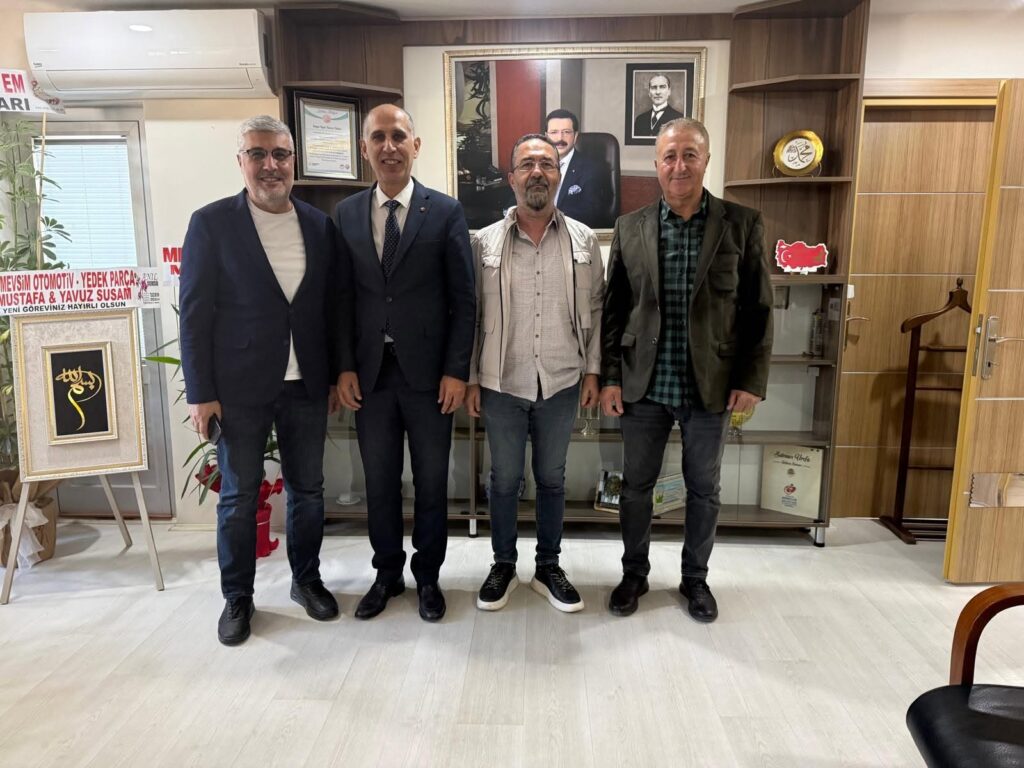 Ilgınlı iş insanlarından Oda Başkanı Hüseyin Akın’a hayırlı olsun ziyareti